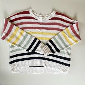 Hollister Rainbow Strip Sweater